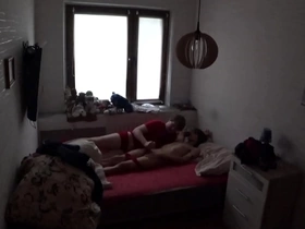 Finally caught my crypto-gay colleagues on a set up camera while sleepover in my place